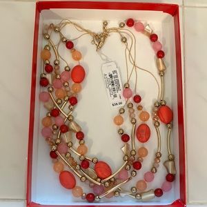 5-strand coral necklace